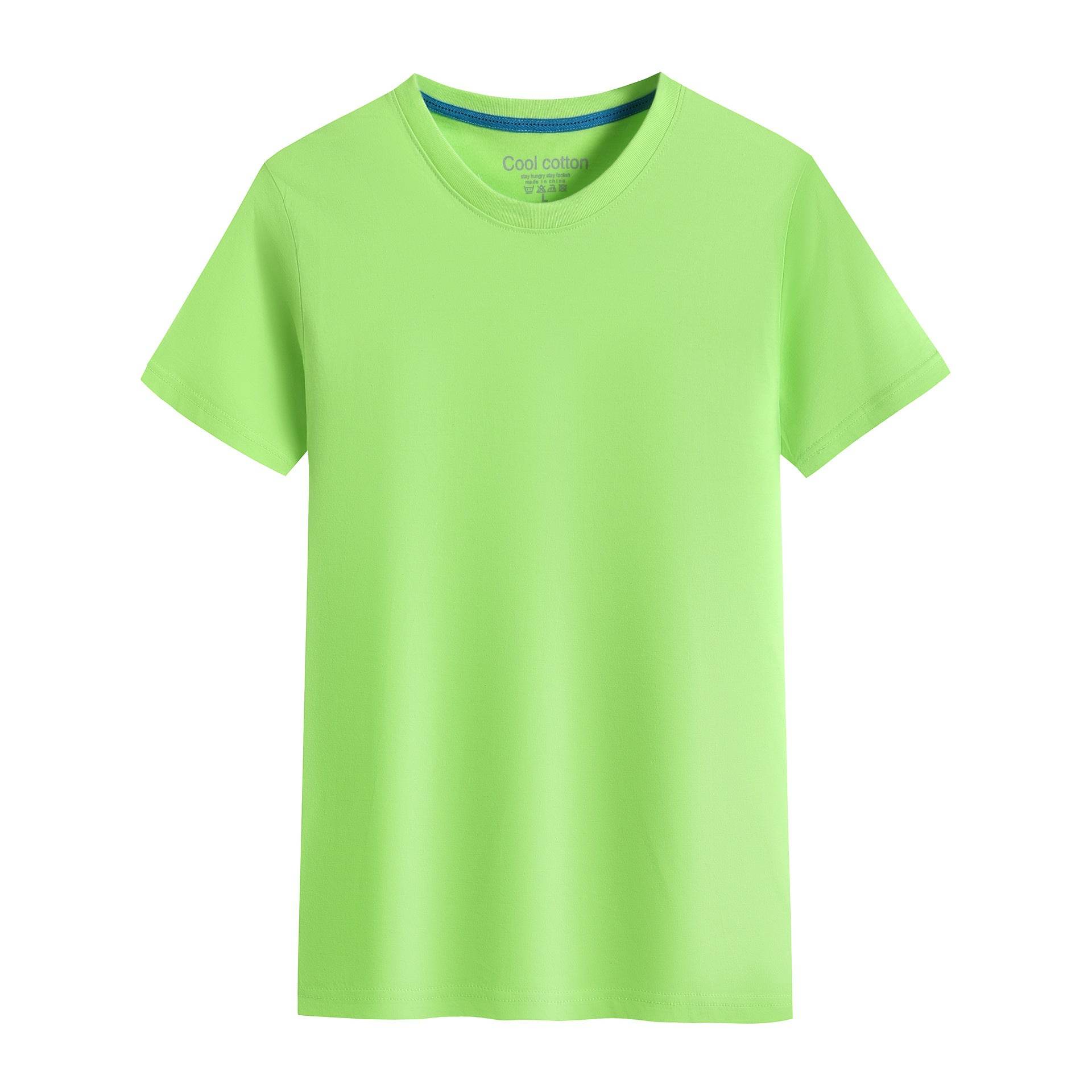 Cotton Blank With No Printed Patterns Round Neck Short T-shirt - MYLUXURY LANE ENTERPRISE