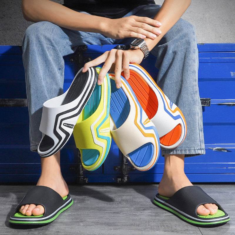 Outer Wear Home Non-slip Couple Bathroom Inside Bath Thick Bottom Sandal Mop - MYLUXURY LANE ENTERPRISE