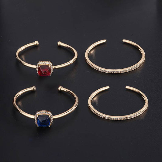 Classic Hongbao Sugar Tower Lanbao Sugar Tower Micro-inlaid Colored Gems Bracelet - MYLUXURY LANE ENTERPRISE