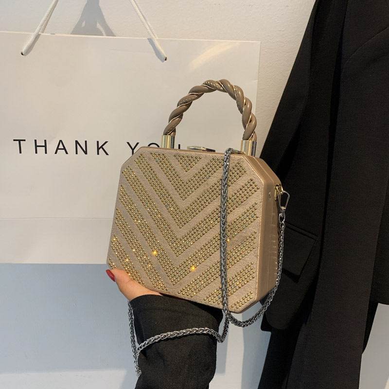 Simple Shoulder Bag Messenger Bag Metal Buckle Female Bag - MYLUXURY LANE ENTERPRISE