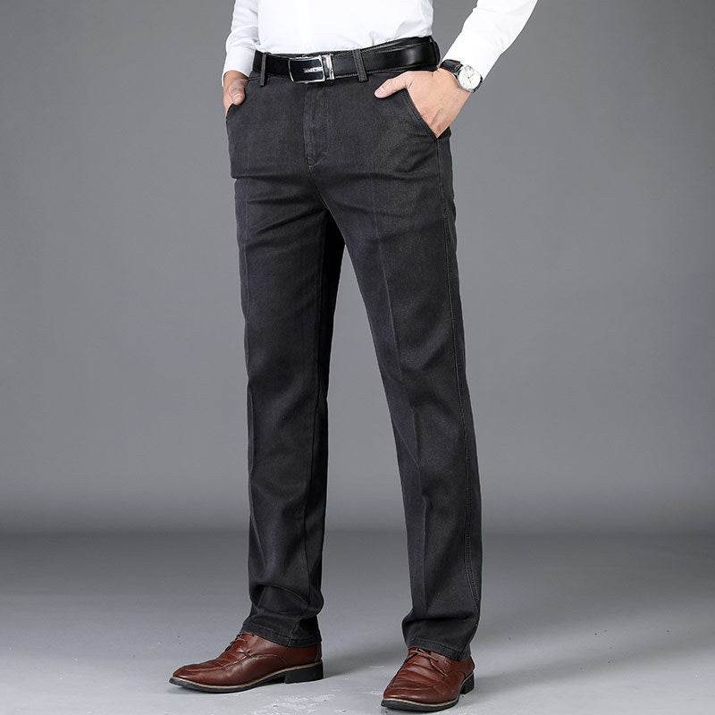 Autumn And Winter Thick High Waist Plus Size High Elasticity Baggy Straight Trousers - MYLUXURY LANE ENTERPRISE