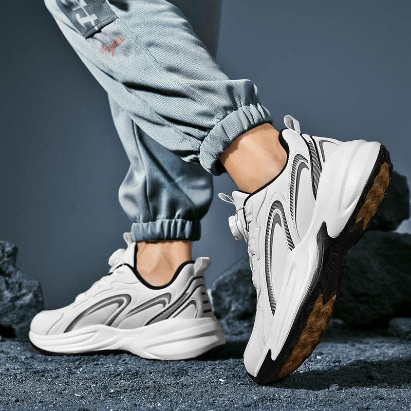Waterproof Sneaker Men's Rotating Button - MYLUXURY LANE ENTERPRISE