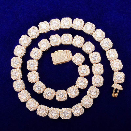 9mm Square Rock Sugar Zircon Necklace - MYLUXURY LANE ENTERPRISE