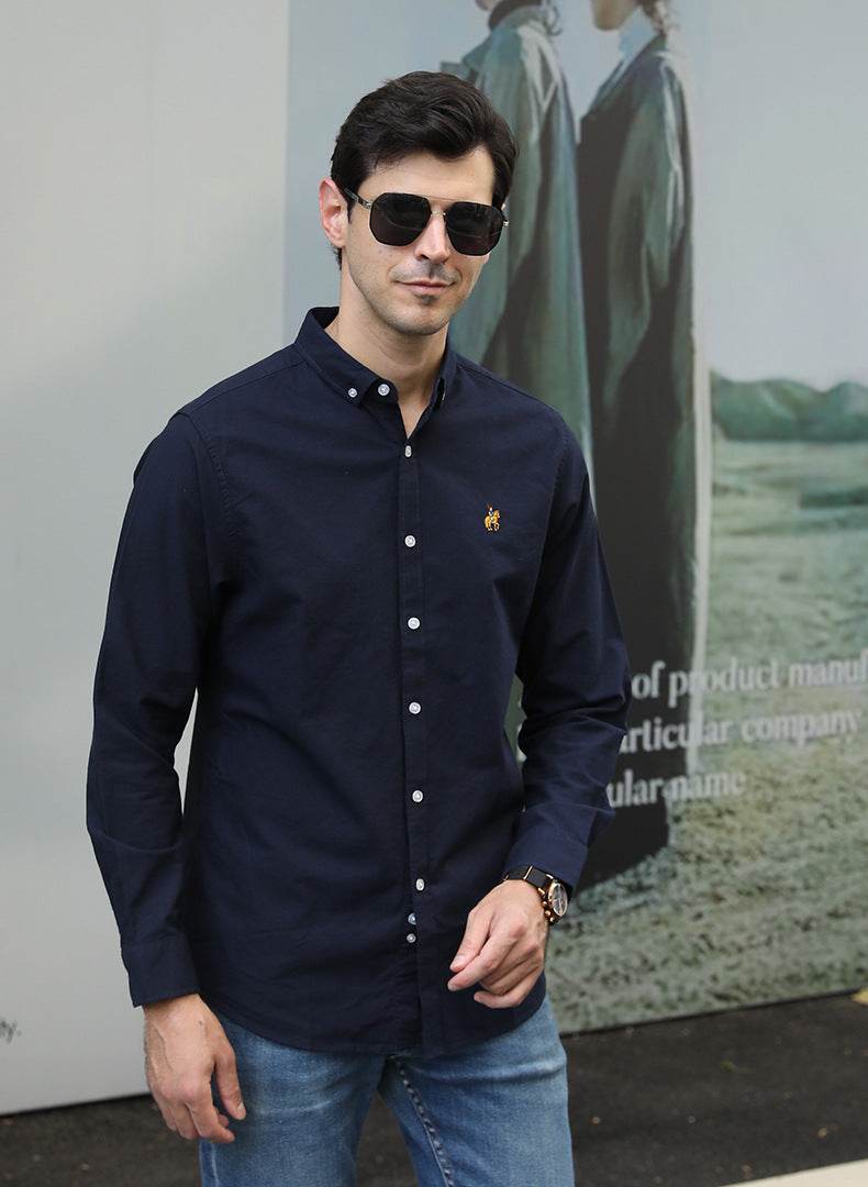 Casual Long-sleeved Shirt Plus Size Men - MYLUXURY LANE ENTERPRISE
