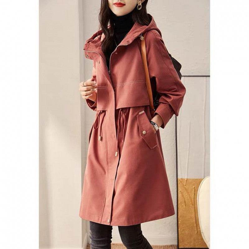 Women's Spring And Autumn Windbreaker Korean Fashion Overcoat - MYLUXURY LANE ENTERPRISE