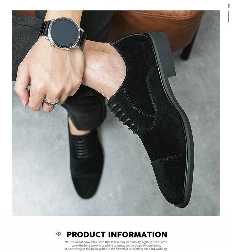 Frosted Business Casual Leather Shoes - MYLUXURY LANE ENTERPRISE