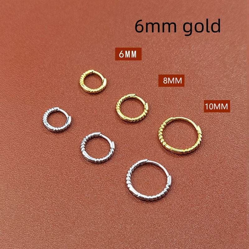 Special Interest Light Luxury Design Rounded Edge Zircon Earrings - MYLUXURY LANE ENTERPRISE
