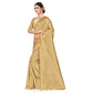 Generic Women's Banarasi Silk Saree (Cream, 5-6mtrs) - MYLUXURY LANE ENTERPRISE