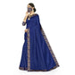 Generic Women's Silk Blend Saree (Neavy blue, 5-6mtrs) - MYLUXURY LANE ENTERPRISE