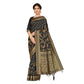 Generic Women's Banarasi Silk Saree (Black, 5-6mtrs) - MYLUXURY LANE ENTERPRISE