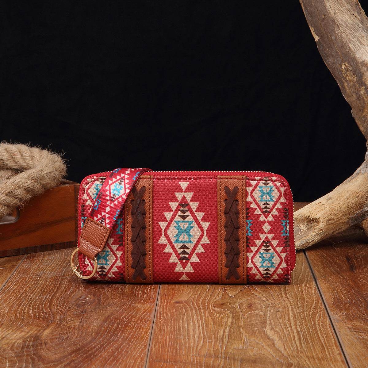 Vintage Cotton And Linen Printed Bohemian Style Lady Hand-carrying Wallet Card Holder - MYLUXURY LANE ENTERPRISE