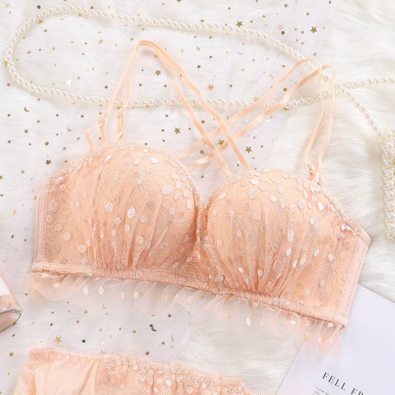 Lace floral palm cup beauty back bra - MYLUXURY LANE ENTERPRISE