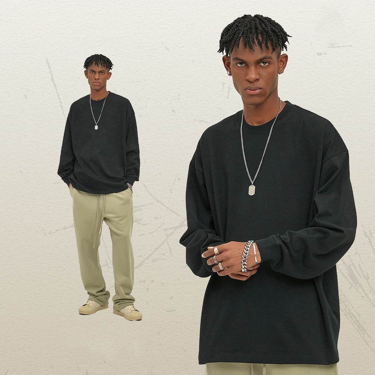 Loose Long-sleeved T-shirt Top - MYLUXURY LANE ENTERPRISE