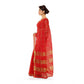 Generic Women's Kota Doria Cotton Saree With Blouse (Red,6-3 Mtrs) - MYLUXURY LANE ENTERPRISE