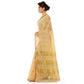 Generic Women's Kota Doria Cotton Saree With Blouse (Chikoo,6-3 Mtrs) - MYLUXURY LANE ENTERPRISE