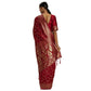 Generic Women's Banarasi Silk Saree (Red,5-6 Mtrs) - MYLUXURY LANE ENTERPRISE