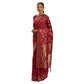 Generic Women's Banarasi Silk Saree (Red,5-6 Mtrs) - MYLUXURY LANE ENTERPRISE