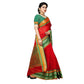 Generic Women's Kota Doria Cotton Border Saree With Blouse (Red, 5-6 Mtrs) - MYLUXURY LANE ENTERPRISE
