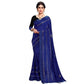 Generic Women's Vichitra Silk HotFix Stone Work Saree With Blouse (Blue, 5-6 Mtrs) - MYLUXURY LANE ENTERPRISE