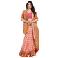Generic Women's Kota Doria Cotton Woven Butta Saree With Blouse (Peach, 5-6 Mtrs) - MYLUXURY LANE ENTERPRISE