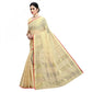 Generic Women's Kota Doria Cotton Checked Saree With Blouse (Beige, 5-6 Mtrs) - MYLUXURY LANE ENTERPRISE