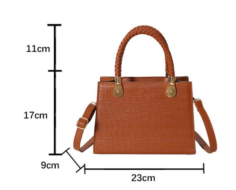 Women's Fashion Small Square Bag Solid Color - MYLUXURY LANE ENTERPRISE