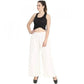 Generic Women's Rayon Palazzo (Color:White) - MYLUXURY LANE ENTERPRISE