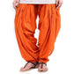 Generic Women's Cotton Solid Patiyala (Color:Orange) - MYLUXURY LANE ENTERPRISE