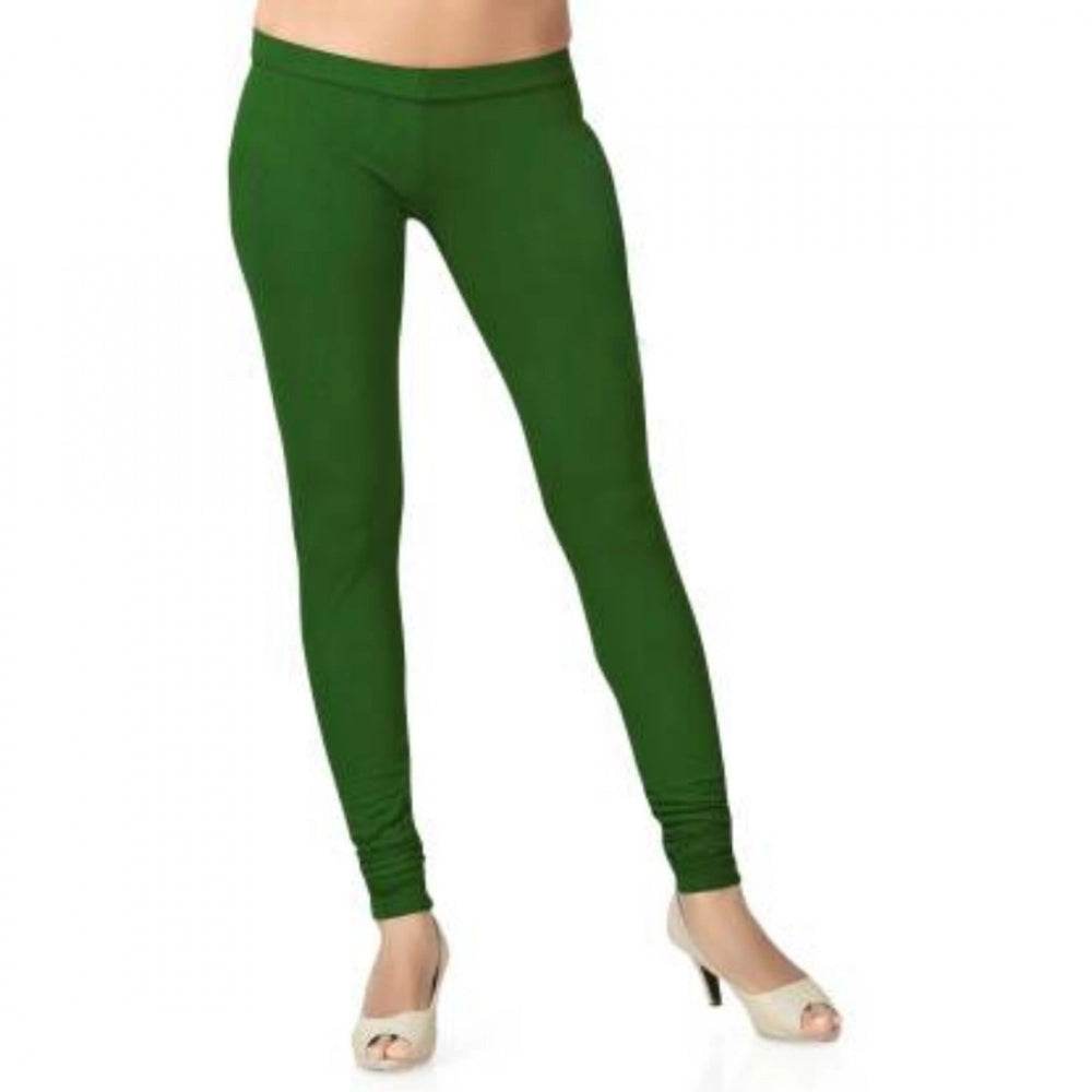 Generic Women's Cotton Leggings (Color:Green) - MYLUXURY LANE ENTERPRISE