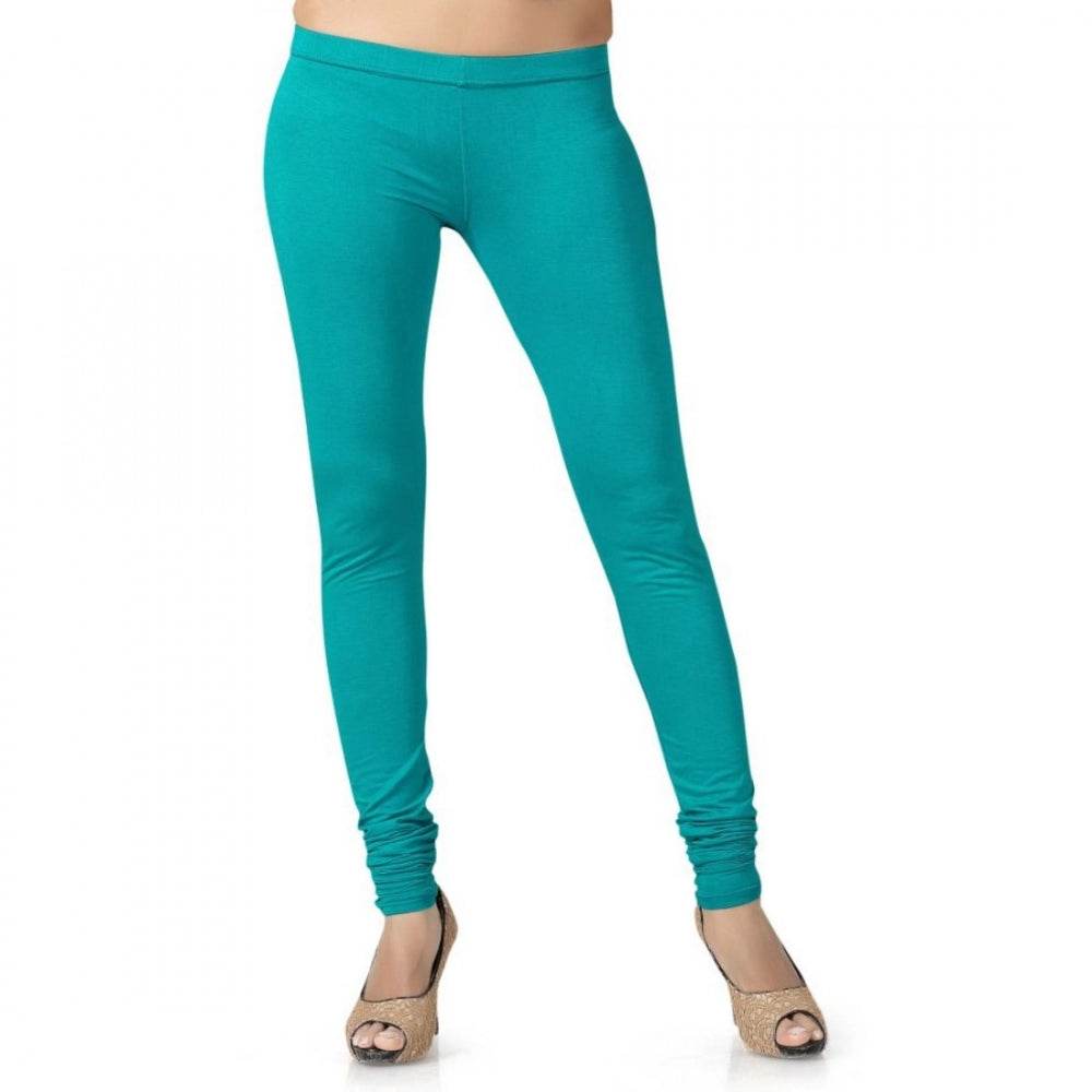 Generic Women's Cotton Leggings (Color:Sky Blue) - MYLUXURY LANE ENTERPRISE