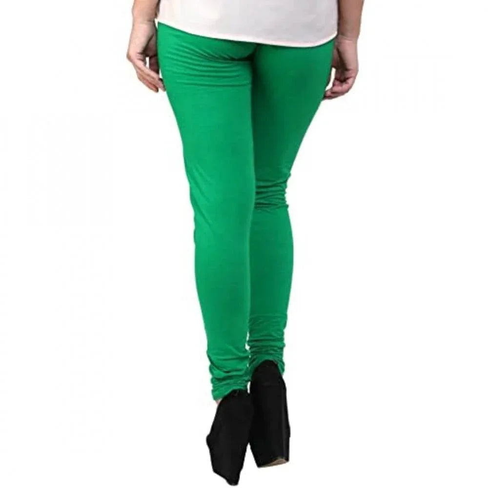 Generic Women's Cotton Leggings (Color:Light Green ) - MYLUXURY LANE ENTERPRISE