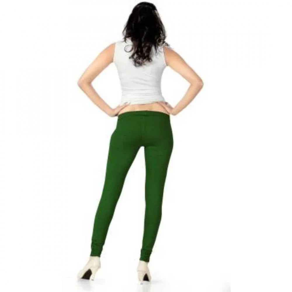 Generic Women's Cotton Leggings (Color:Green) - MYLUXURY LANE ENTERPRISE