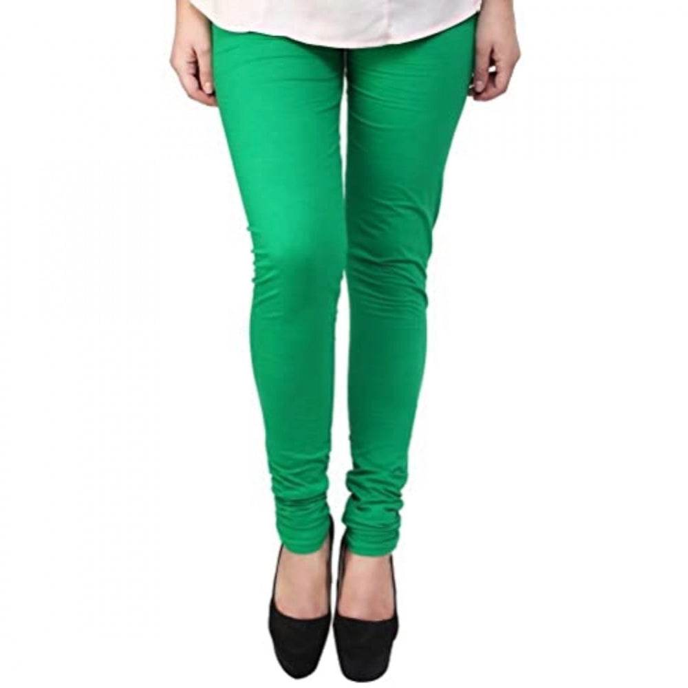 Generic Women's Cotton Leggings (Color:Light Green ) - MYLUXURY LANE ENTERPRISE