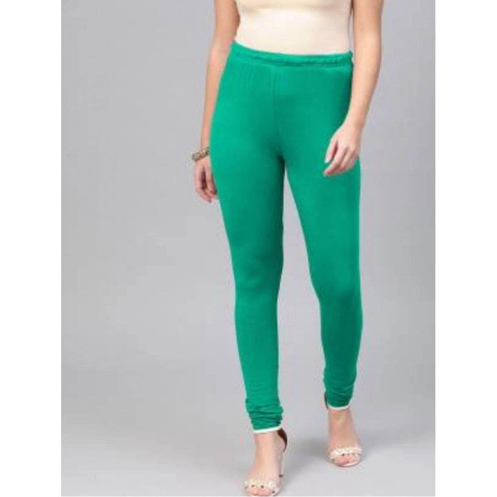 Generic Women's Cotton Leggings (Color:Sea Green) - MYLUXURY LANE ENTERPRISE