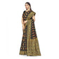 Generic Women's Banarasi Silk Saree With Blouse (Black, 5-6Mtrs) - MYLUXURY LANE ENTERPRISE