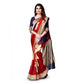 Generic Women's Banarasi Silk Saree With Blouse (Navy Blue, Red, 5-6Mtrs) - MYLUXURY LANE ENTERPRISE