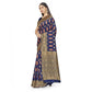 Generic Women's Banarasi Silk Saree With Blouse (Navy Blue, 5-6Mtrs) - MYLUXURY LANE ENTERPRISE