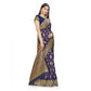 Generic Women's Banarasi Silk Saree With Blouse (Navy Blue, 5-6Mtrs) - MYLUXURY LANE ENTERPRISE