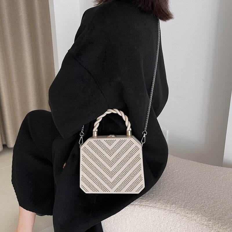 Simple Shoulder Bag Messenger Bag Metal Buckle Female Bag - MYLUXURY LANE ENTERPRISE
