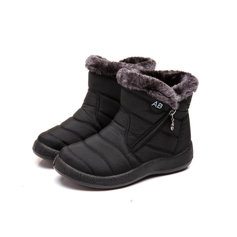 Waterproof Snow Boots Plush Warm Winter Shoes Casual Lightweight Ankle Boots - MYLUXURY LANE ENTERPRISE