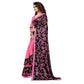 Generic Women's Lycra Blend Saree with Blouse (Pink, 5-6 Mtrs) - MYLUXURY LANE ENTERPRISE