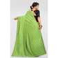Generic Women's Vichitra Saree with Blouse (LightGreen, 5-6 Mtrs) - MYLUXURY LANE ENTERPRISE