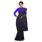 Generic Women's Vichitra Saree with Blouse (Blue, 5-6 Mtrs) - MYLUXURY LANE ENTERPRISE