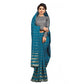 Generic Women's Vichitra Saree with Blouse (Rama, 5-6 Mtrs) - MYLUXURY LANE ENTERPRISE