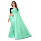Generic Women's Cotton Blend Slub Pattern Sarees (Rama, 5-6 Mtrs) - MYLUXURY LANE ENTERPRISE
