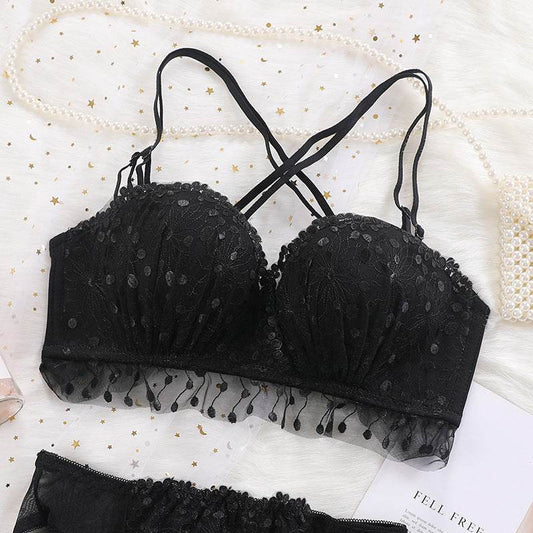 Lace floral palm cup beauty back bra - MYLUXURY LANE ENTERPRISE
