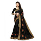 Generic Women's Net Saree With Blouse (Black, 5-6Mtrs) - MYLUXURY LANE ENTERPRISE