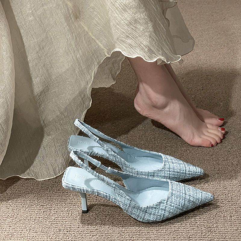 Stiletto Pointed High Heel Sandals Fairy Style French Style Temperament - MYLUXURY LANE ENTERPRISE