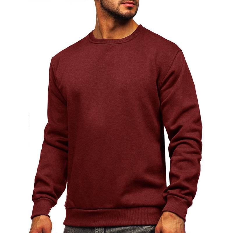 European American Hoodie With Round Neck In Solid Color - MYLUXURY LANE ENTERPRISE