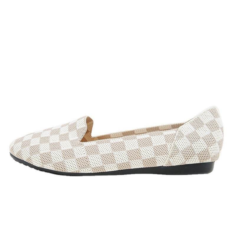 Pumps Round Head Woven Shallow Mouth Flying Woven Women's Flat Bottom - MYLUXURY LANE ENTERPRISE